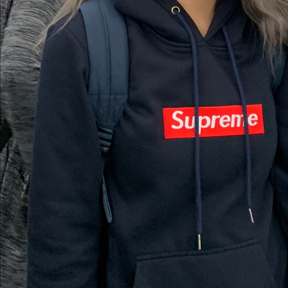 Blue Supreme Inspired Hoodie